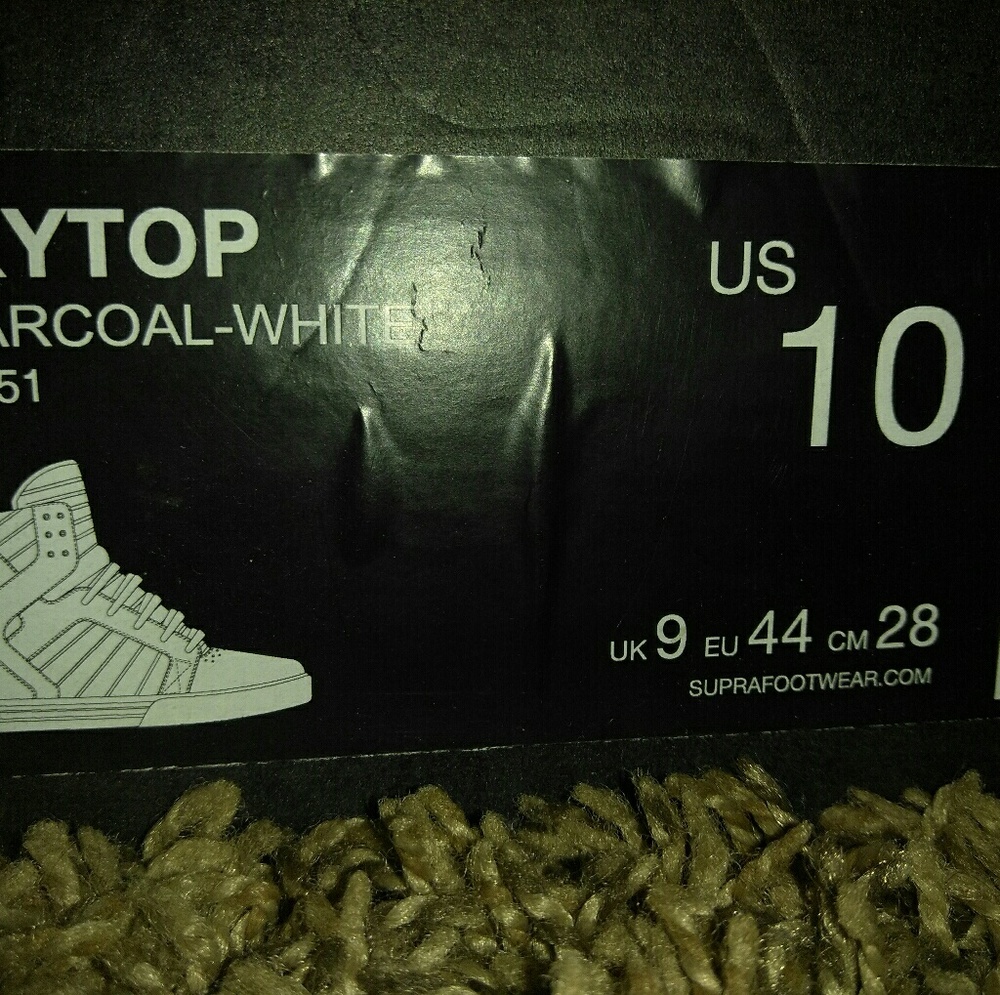 Supra skytop Charcoal-White